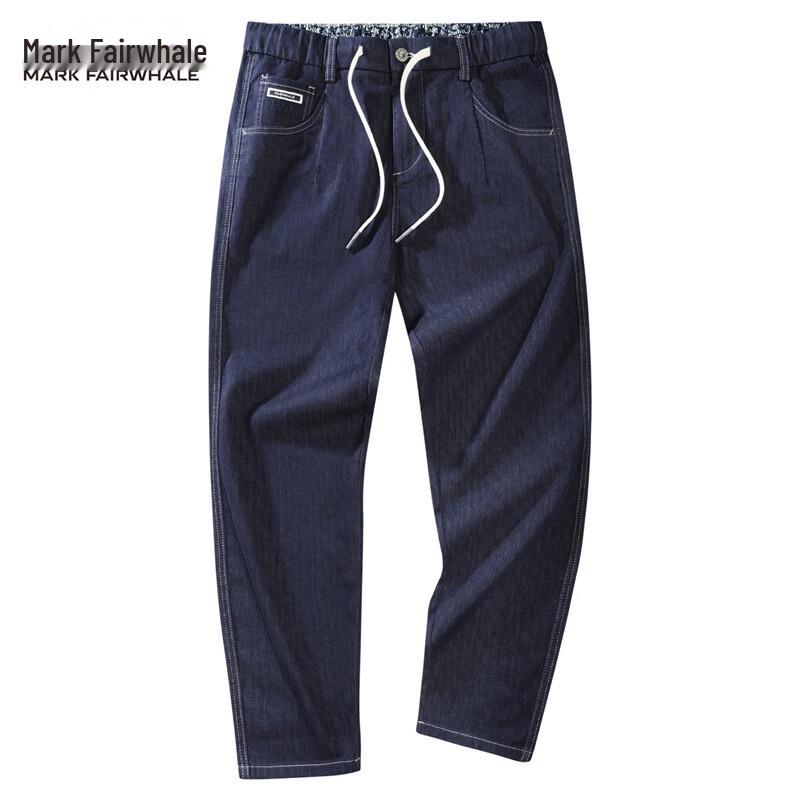 

Mark Fairwhale Men s Embroidered Straight-Leg Drawstring Jeans 170/M