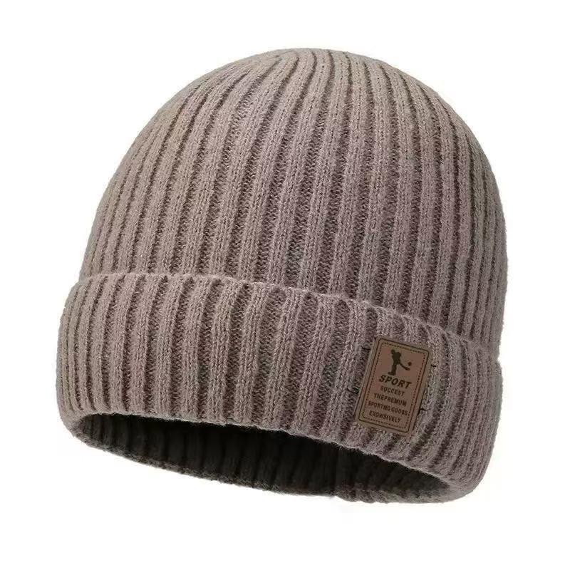 Outdoor Ski Hat Winter Thick Beanie Hat With Fleece Lined For Men Women Winter Solid Knitted Wool Skull Cap For Outdoor Use