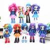 Sada 7/9 ks Figurky Rainbow Dash, Pinkie Pie, Twilight Sparkle Panenka Gashapon Dekorace