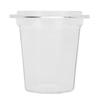 Coffee Ground Dosing Cup PC Antistatic Transparent Coffee Powder Feeder Dosing Cup for Portafilter Basket