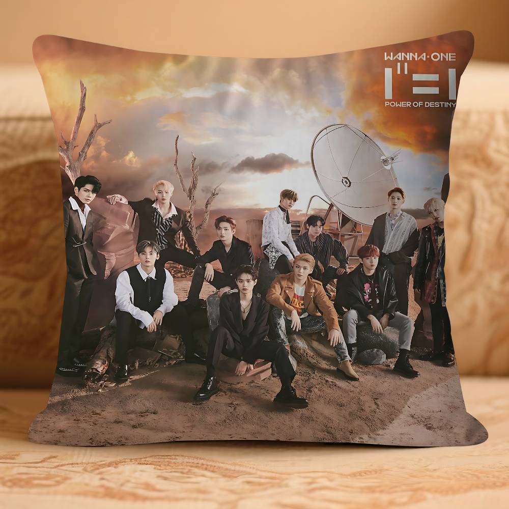 Kpop W-Wan-na One Pillow Anime Pillow Sofa Bed Head Pillow Cover Cushion Cover 45x45 Cm Fashion