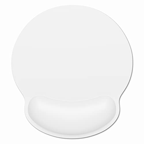 Ergonomikus csuklótámaszos egérpad kényelmes memóriahabos csuklótámasz aranyos modell fáradtság enyhítése sima írás fehér fehér