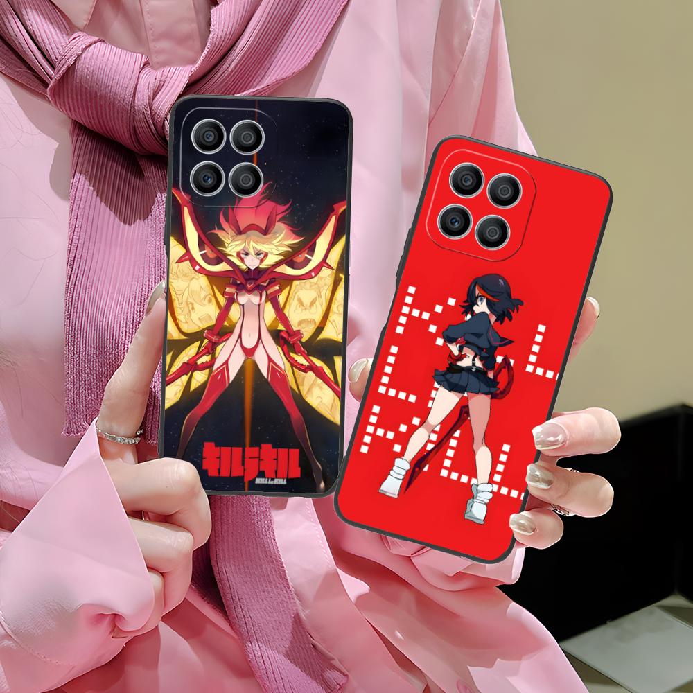 La Kill Ryuko Matoi Phone Case for Honor 90 80 70 60 50 30 20 10 9 8 7 Pro S SE Lite 5G Black Smartphone Cellphones Cover