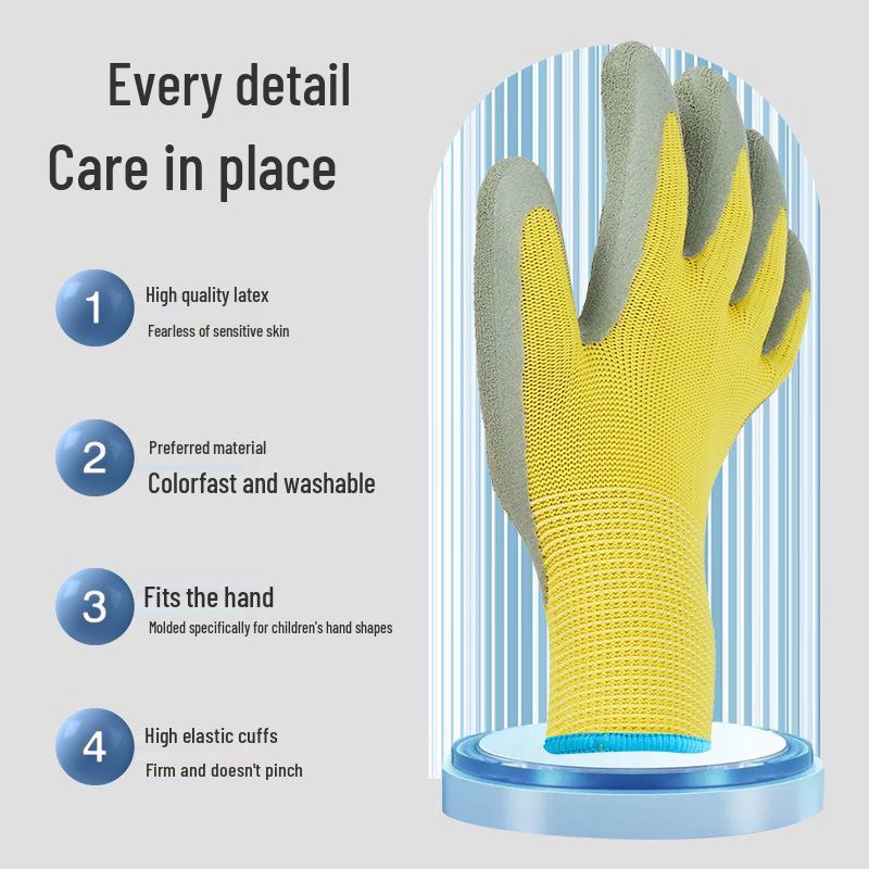 Kids' Cut-Resistant Anti-Slip Gardening and Tide Pool Gloves