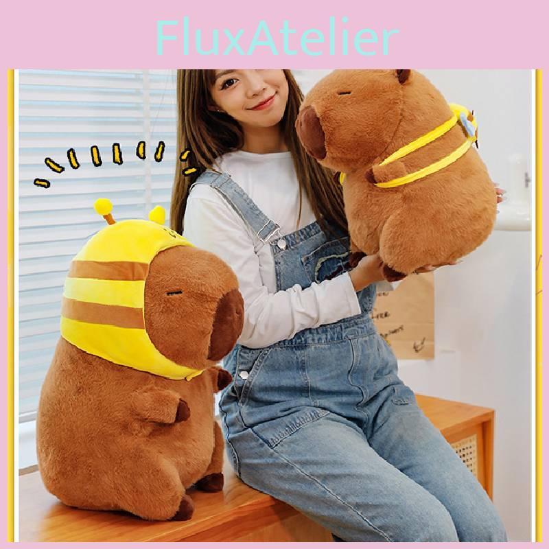 Cute Adorable Capybara Plush Toy With Bee Hat Perfect For Birthday Gifts And Collecting