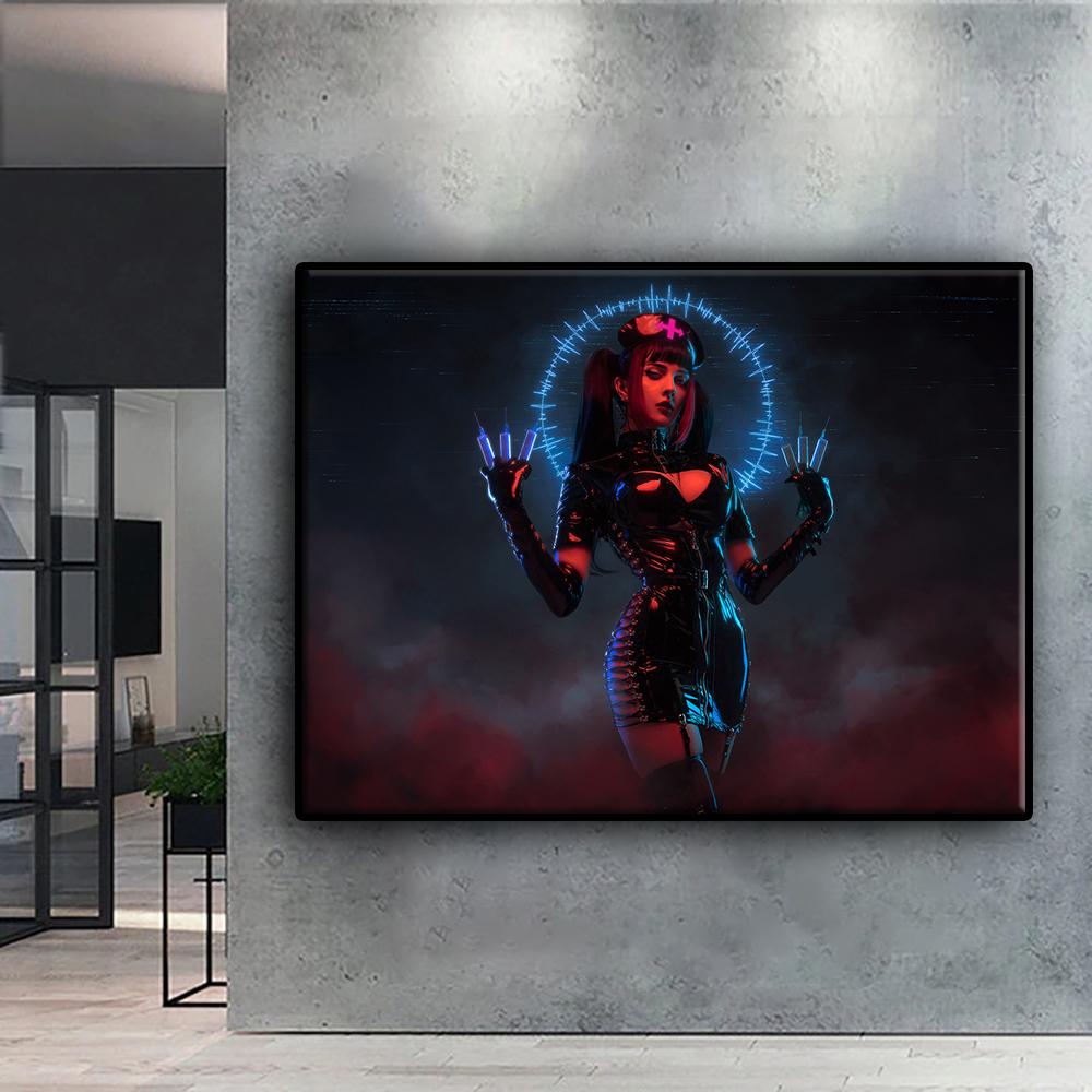 5D DIY Cyberpunk Sexy umenie Krížikové vyšívanie kamienky Kresba diamantom Výšivka Mozaika Bytový dekor