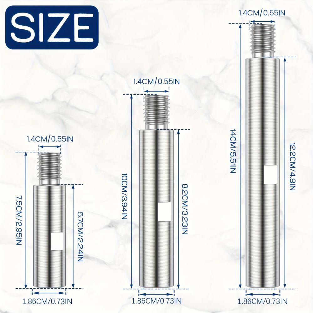 75 mm/100 mm/140 mm Angle Grinder Extension Thread Connecting Rod  Grinding Connection Accessories