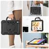 For iPad 10th 10.9 2026, Military Grade Shockproof Protective Silicone Cover 360 Folding Handle Grip + Handle Shoulder Strap