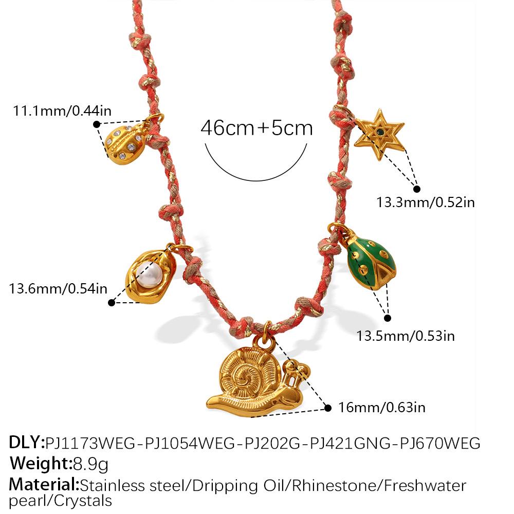 European & American Cross-border Fashion Niche: DIY Flower Heart Pendant Bracelet & Necklace Set