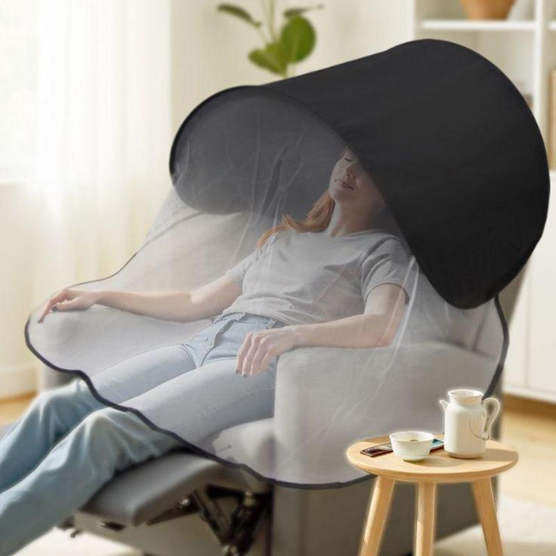Tenda da Sopra per Dormire Tenda da Testa Oscurante Portatile Cappuccio Pieghevole Ausilio per il Riposo Scudo Luminoso per la Notte per Viaggi diurni