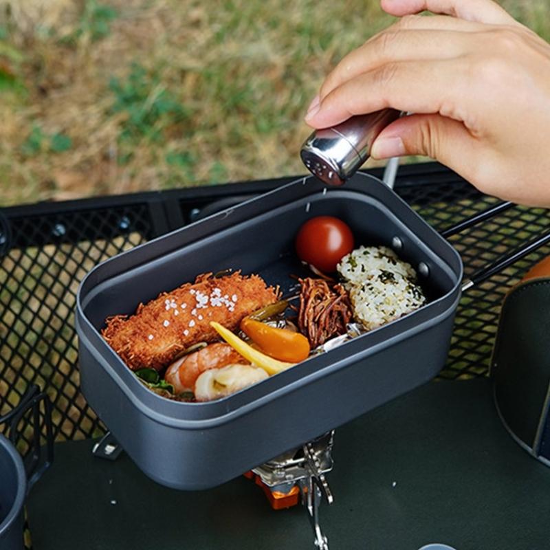 Auslaufsicherer Gewürzbehälter Rostfreie Kapsel-Flasche Mit Netzen Aufbewahrungstasche Für Camping Picknicks Rucksacktouren