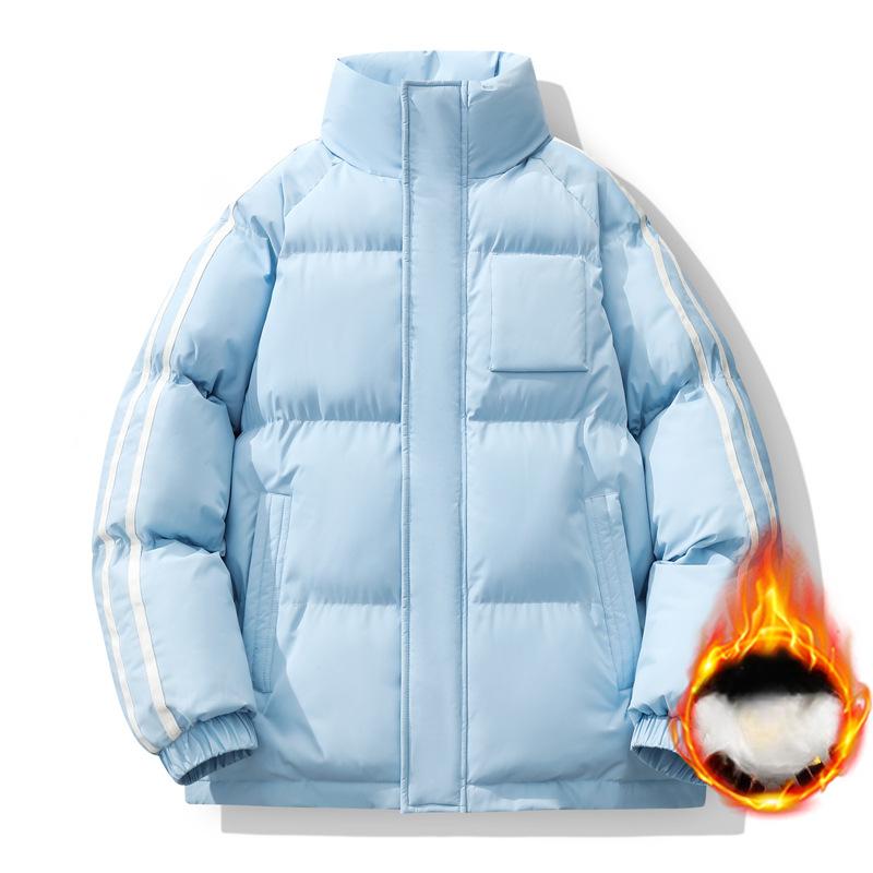 

Winter Men s Parkas Thick Warm Fleece Men Casual Cotton Jacket Male Stand Collar Puffer Man Coat Outerwear 4XL