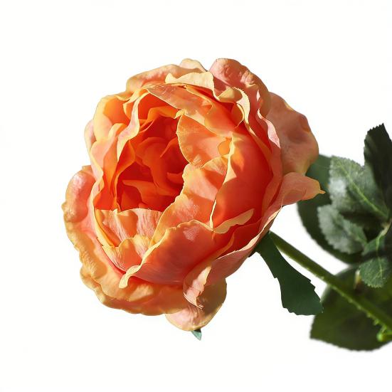 Fleur de Rose Artificielle Fausse Rose au Toucher Réel avec Tige Grandes Fleurs Branches de Roses pour Bouquet de Mariage Fête Saint-Valentin Floral