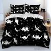 Cartoon Dinosaur Space Cute Dino Children Duvet Cover Set HD Comforter Cover for Kids Bedding Sets Bedclothes Bedroom Decor