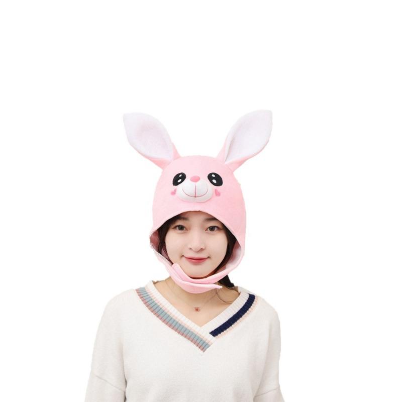 All-inclusive expression long ears rabbit headgear hat, photo props, cartoon headgear, performance props