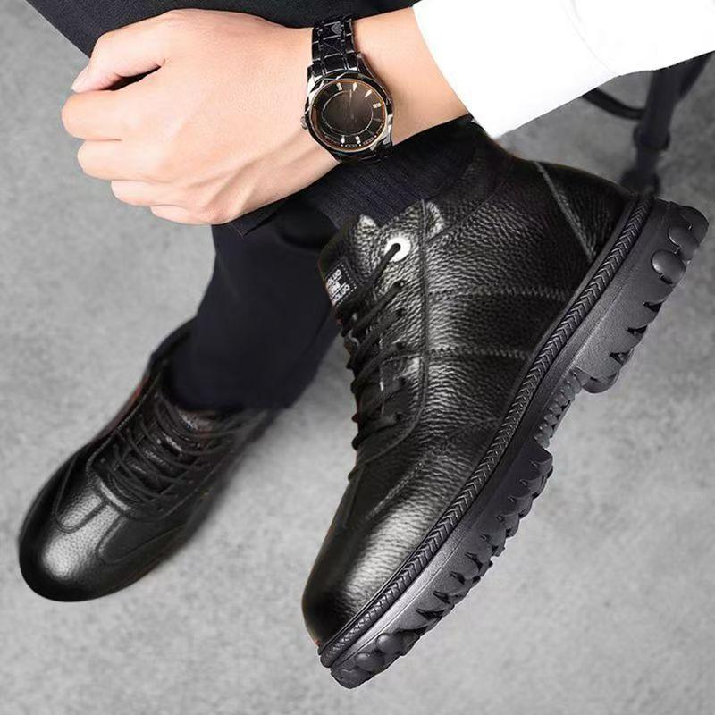 Thickened Warm Shoes, Gaobang Snow Boots, Thick-soled Anti-slip Fleece Casual Cotton Shoes