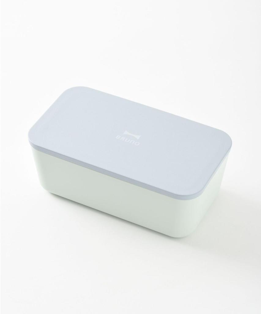 BRUNO Yamanaka Lacquer Lunch Single Dishwasher and Microwave No Size Two-Tone Box, Tier, Safe, Blue, Included, RBHK012-BL