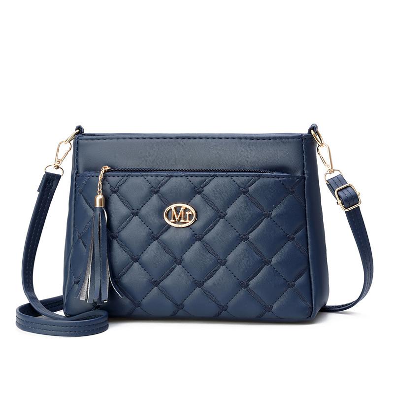 New Large-capacity Square Bag Fashionable Shoulder Bag Retro High-end Tassel Multi-compartment Messenger Bag