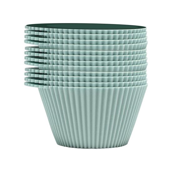 Stampa Per Muffin In Silicone, 12 Fori, Antiaderente, Resistente Fino A 240°C, Rosso E Blu, Dimensioni Teglia 29,5x22 Cm