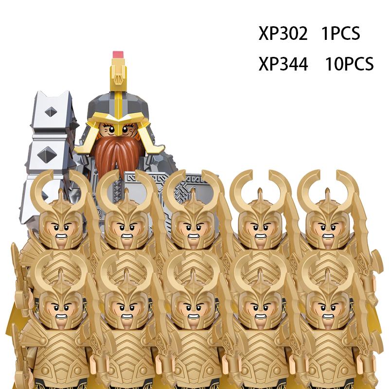 Soldados Élficos Medievais de Rohan Guarda Exército lotr Figuras de Ação Mini Blocos Boneca Montar Blocos de Construção MOC DIY Brinquedos para presentes de criança