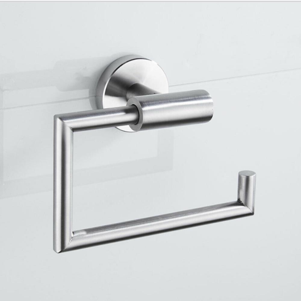 Wall-Mounted Toilet Paper Holder Stainless Steel Bathroom Towel Rack Tissue Holder  Modern Decor