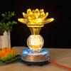 Buddhist Supplies, Temple Eternal Light, LED Colorful Crystal Lotus Lamp, Buddha Light, Meditation, Home Decoration, Plug In