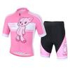 Set Maglia e Pantaloncini da Ciclismo per Bambini Cartone Animato Maglia da Bici per Bambini Pantaloncini Asciugatura Rapida Tuta da Ciclismo per Bambini Set Estivo Traspirante
