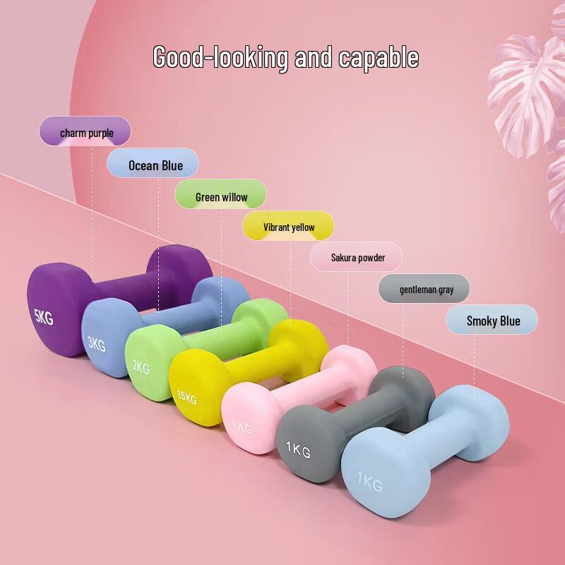 Saibote Frosted Dipped Cast Iron Dumbbells