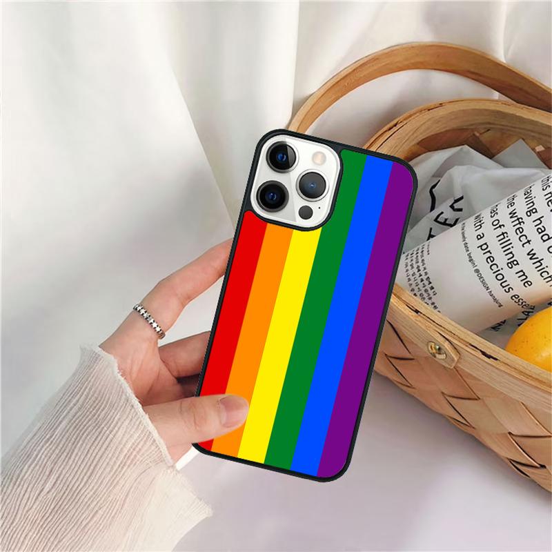 LGBT Same Love Rainbow Flag Phone Case For IPhone 18 17 Air 16 15 14 11 12 13 Pro  MAX Plus Coque Cover Shell