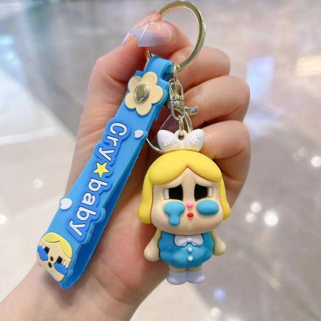 Tears Doll Cute Crying Baby Keychain Cartoon Car Keychain Bag Pendant Gift