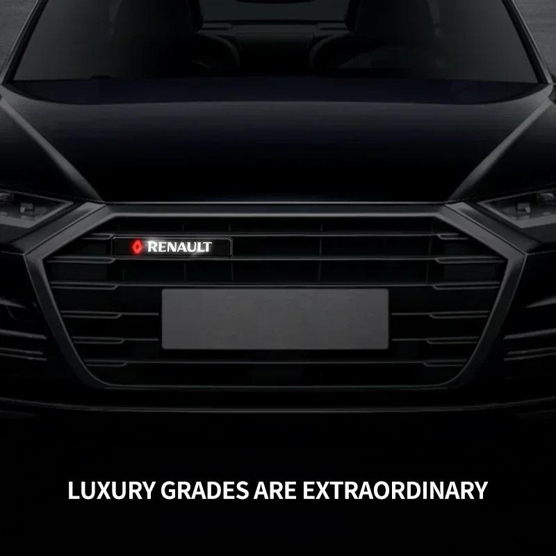 Car Mid-net Lamp Badge Emblem Decoration Styling Auto Accessories For renault Koleos Kadjar Scenic Megane Sandero Grand Sill T444