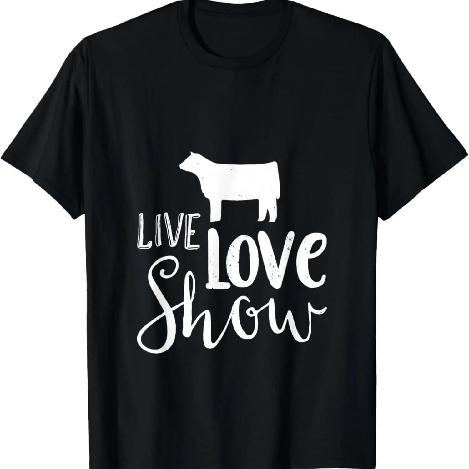Livestock Show Cattle Shirt For Cow Lovers T-Shirt S