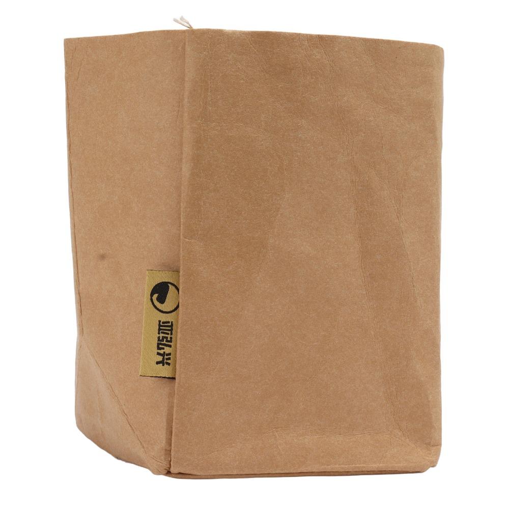 Waterproof Kraft Paper Bag Reusable Waterproof Bag Snacks Bags Kraft Storage Bags  Food Storage