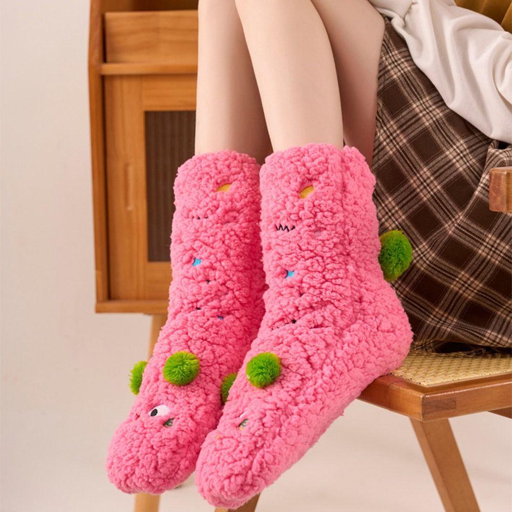 Thickened Floor Socks Lambswool Stockings Cute Socks  Female
