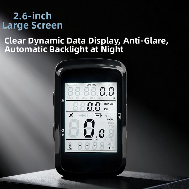 OFFBONDAGE Bicycle Computer Wireless GPS Bike Speedometer MTB Road Bike Cycling Odometer USB Rechargeable Digital Stopwatch