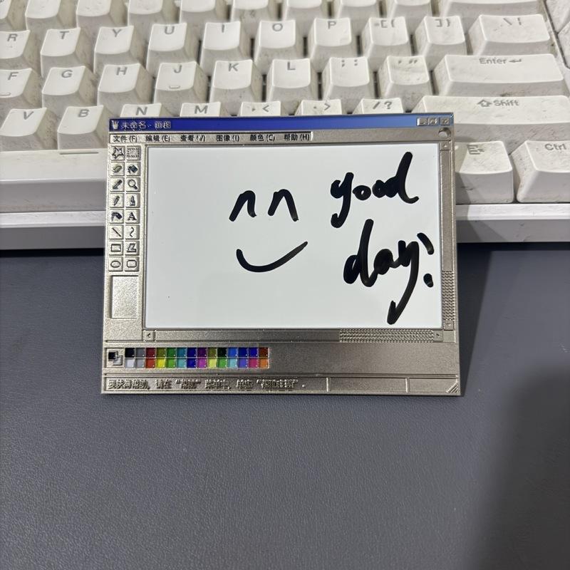 Creative Fridge Magnets Simulation Windows Board Mirror Computer Drawing Board Metal Sticky Notes Sticker Home Decor Accessories