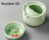 Ceramics Tea Set Include 1 Pot 1 Cup, High Quality Elegant Gaiwan,beautiful And Easy Teapot Kettle,kung Fu Teaset