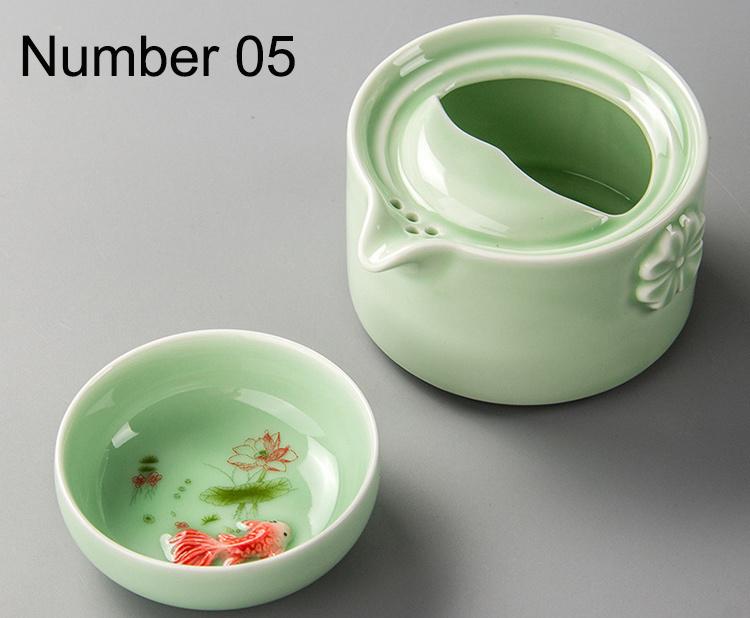 Ceramics Tea Set Include 1 Pot 1 Cup, High Quality Elegant Gaiwan,beautiful And Easy Teapot Kettle,kung Fu Teaset