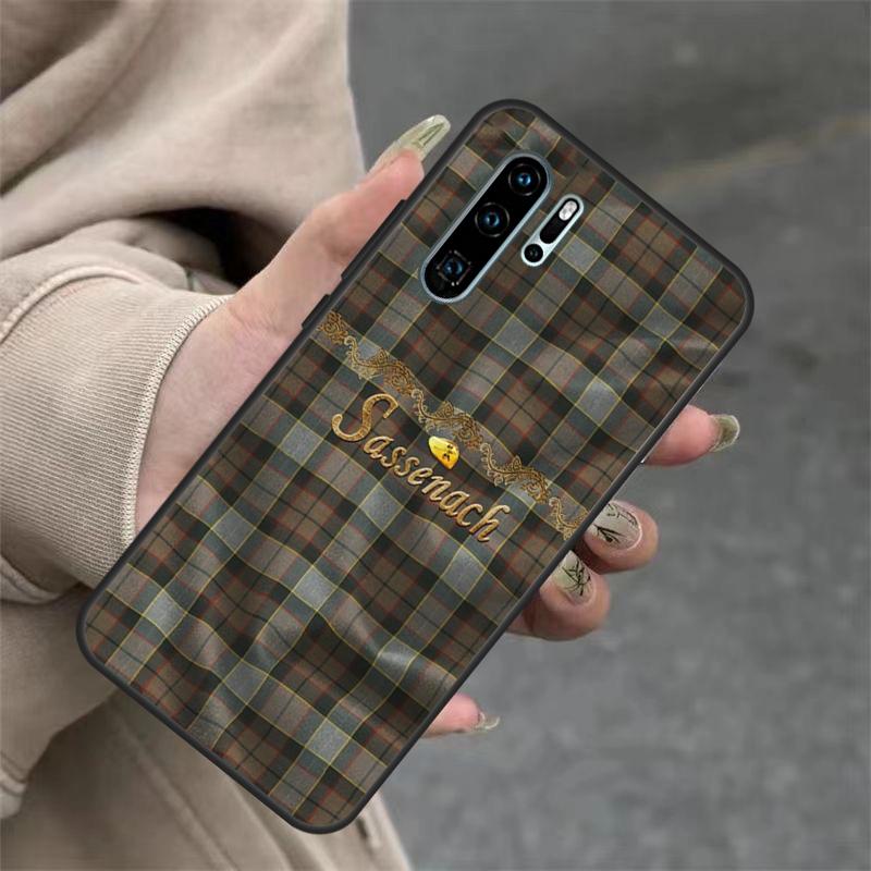 Outlander Fraser Tartan Case For Huawei Nova 10 SE 9 11 11i 8i 3i 5T Y60 Y70 Y90 Y61 Y91 P20 P30 Pro P40 Lite Cover