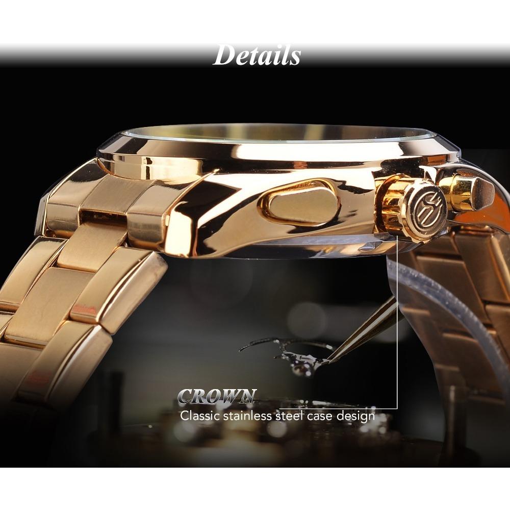 Forsining Mechanické hodinky Pánská móda Casual Multifunkční automatické mechanické hodinky