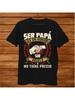 Men' Spanish Phrase T-Shirt  Being a Dad Is Honor, Grandpa Priceless  - Retro Spanish Text Print, Br