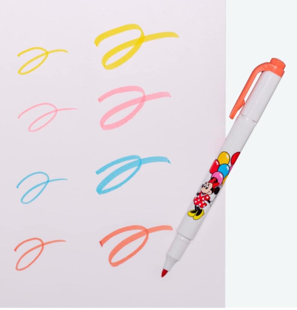 Minnie Maus Linie Set von Ballons Disney Resort Ballon Design Textmarker, 4-Farben 4, Mildliner,