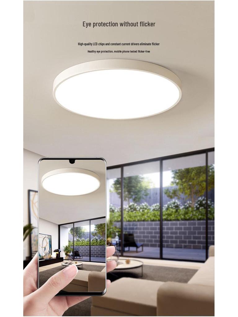 Nordic LED Ceiling Light, Super Bright & Eye-Protecting for Bedroom, Study, or Balcony