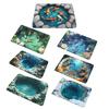 3D Underwater Cave Optical Illusion Rug Blue Ocean Small Area Rug Non-slip Kids Room Floor