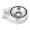 M20 X 1.5 Aluminum Oil Filter Cooler   Plate Adapter 1/8 NPT Oil Cooler Kit Silver