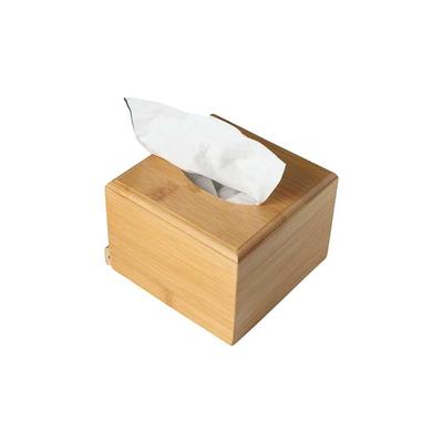Organisateur Carré Restaurant Occidental Boîte de Rangement en Bambou Porte-Serviettes Porte-Mouchoirs Porte-Mouchoirs