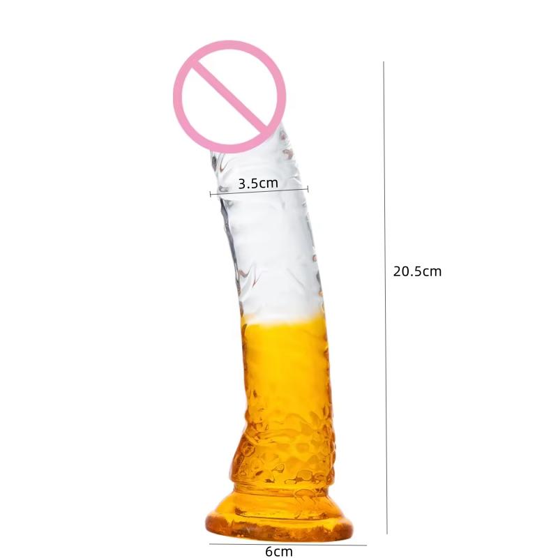 Transparent Realistic Dildo Jelly Penis Suction Cup Dildo Female Masturbator Clitoral Stimulator Big Dick Lesbian Sex Toys