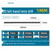 Capson M2 High-Speed Steel Left-Hand Twist Drill Bit for Stainless Steel, Straight Shank, 1-16mm