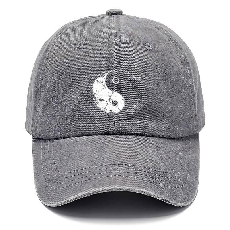 Pc Tai Chi Pattern Adjustable Printed Baseball Cap Breathable and Hand Washable Suitable for Outdoor Sports and Casual Wear