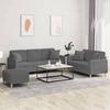 VidaXL 3-piece Sofa Set Dark Grey Fabric 3202143